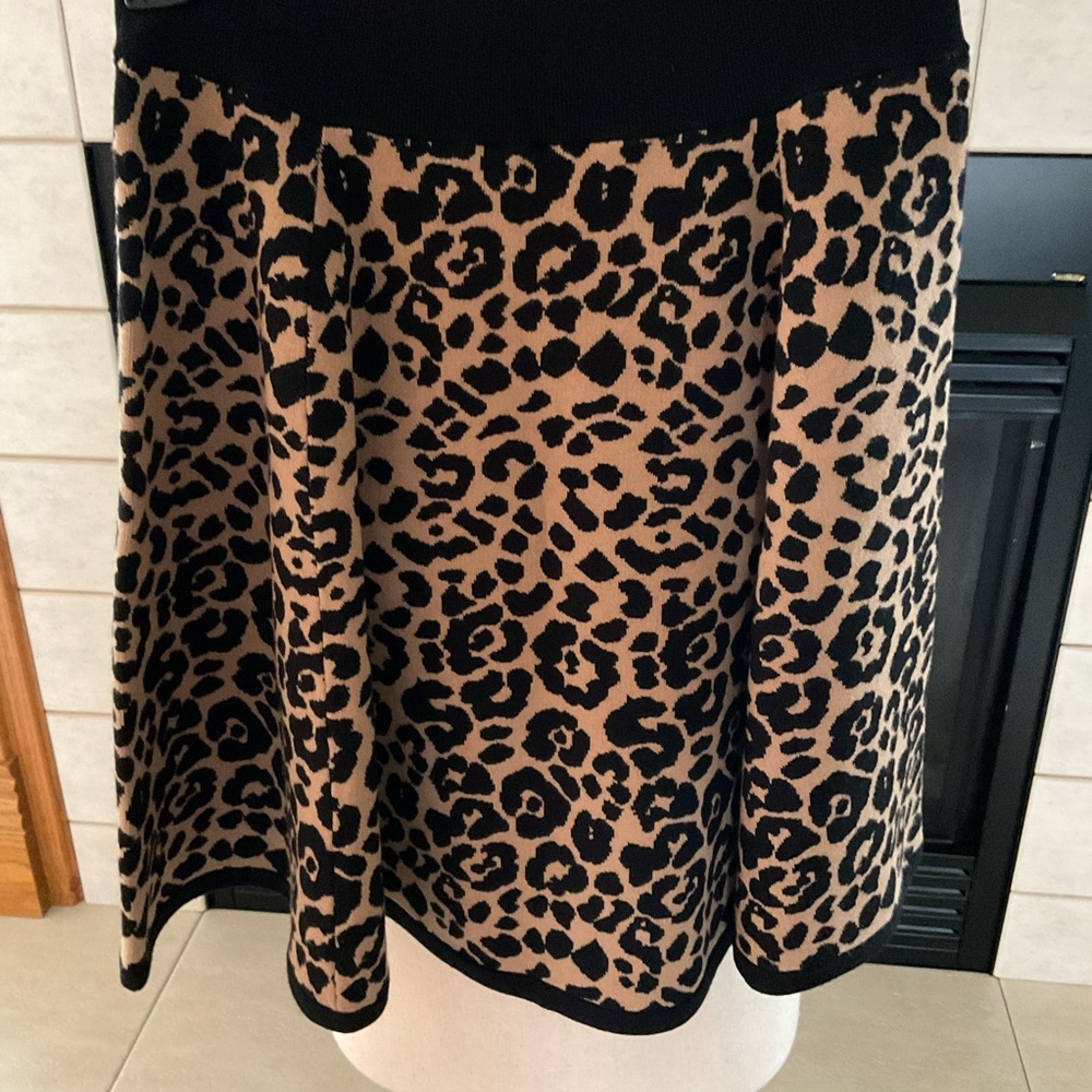 Milly Leopard Print Flare Skirt, Women’s Sz S - Picture 2 of 5